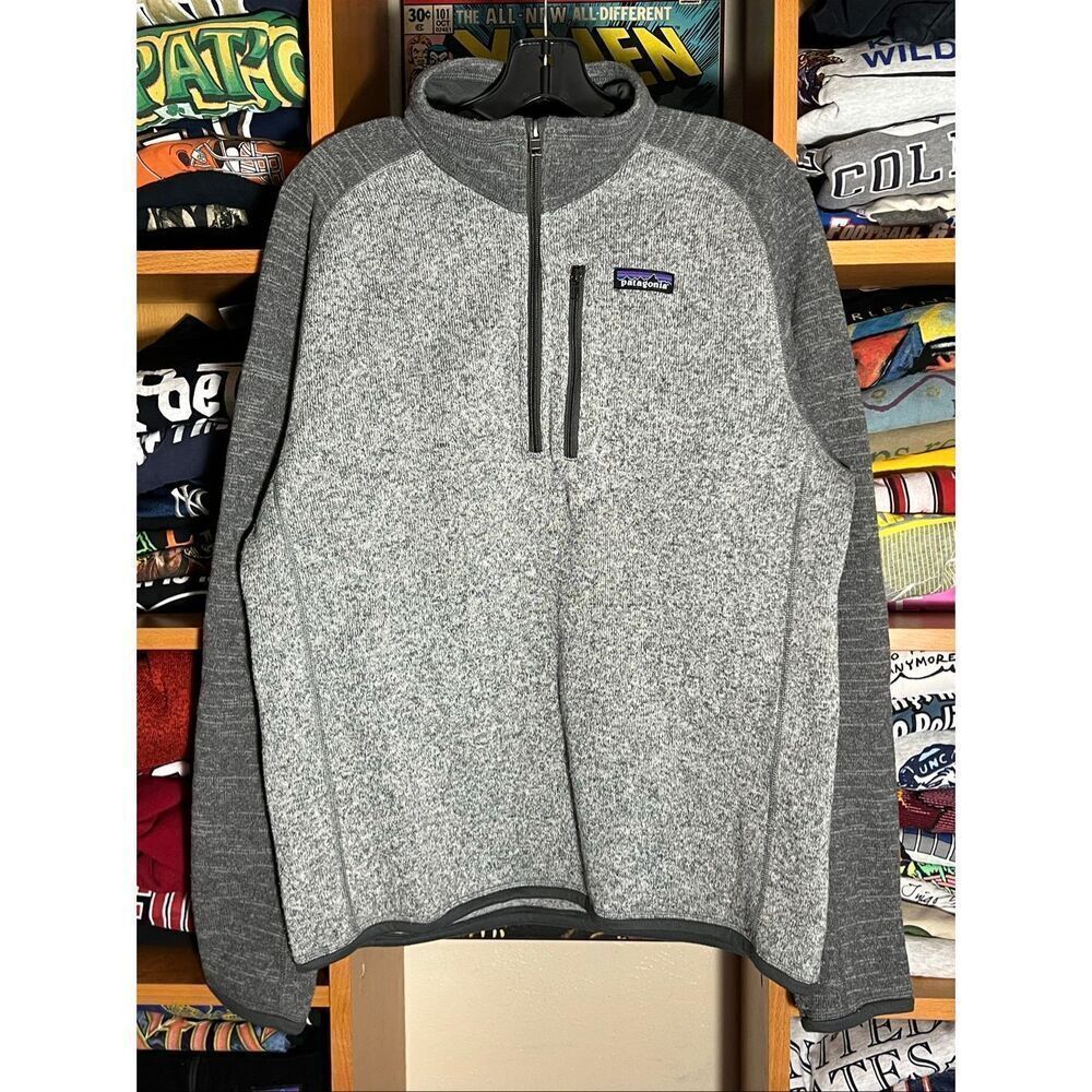 Patagonia Men’s Gray Quarter Zip 1/4 Better Sweater